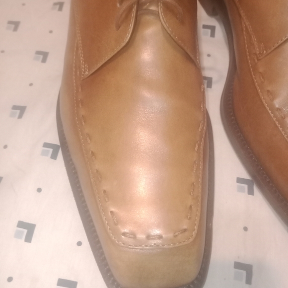 Antonio Maurizi Riviera Beige Antique Calf Leather Oxfords (Size 13 - Picture 3 of 14